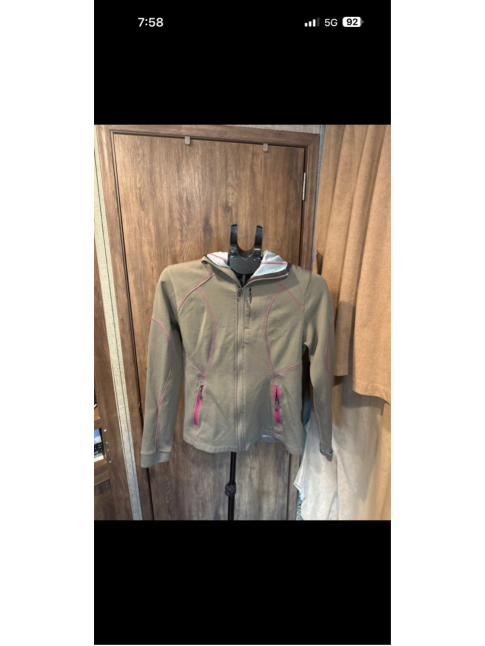 Women's Smartwool Merino Wool Hoodie Size M Olive and Pink